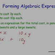 Forming Algebraic Expressions Corbettmaths
