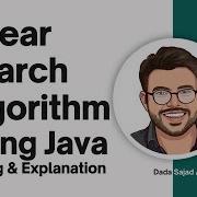 Linear Search Algorithm Using Java Java DSA Interview Question