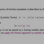 3 Lambda Calculus Syntax