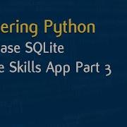 Learn Python In Arabic 125 Databases SQLite Create Skills App Part 3