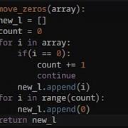 Python Moving Zeros To The End Codewars 5KYU