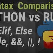 Python Vs Ruby Conditional Statements