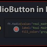 How To Create A Radio Button Python Flet Tutorial 4