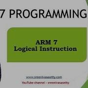 ARM7 Lecture 5 Logical Instructions