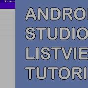 Simple ListView Tutorial Android Studio