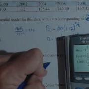 Build Exponential Model For Account Given Table