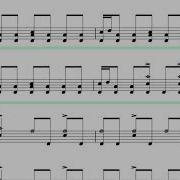 PANTERA Mouth For War Isolated Drums SCORE