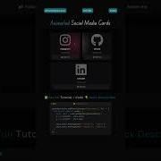 Social Media Icons With Card Hover Effects Webdevelopment Coding Hovereffect Shorts