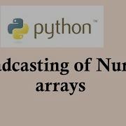 Python Basic Course Broadcasting Of NumPy Arrays
