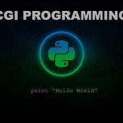 Basic CGI Programming Python Programming