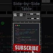 Side By Side Table Web Tech Shorts Viralshorts Coding