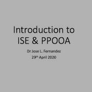 An Introduction To The ISE PPOOA Approach By Dr José L Fernandez