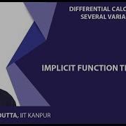 Implicit Function Theorem A