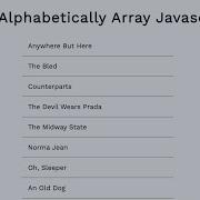 Array Sort Alphabetically Javascript Map Sort Methods