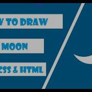 Moon Using Css And Html Only Pure Css With 5 Lines Of Code