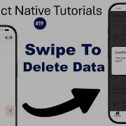 React Native 19 как реализовать функцию удаления с помощью свайпа в React Native