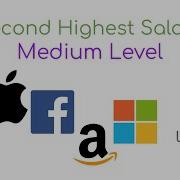 Solution For Second Highest Salary Database MEDIUM Database