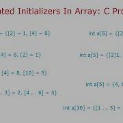 Designated Initializers In Array C Program