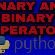 UNARY AND BINARY OPERATOR PYTHON