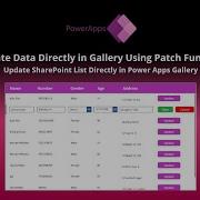 Power Apps Update Data Directly In Gallery Using Patch