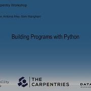 Python Software Carpentry Workshop 02 04 March 2021 Building Programs With Python Module Part 1
