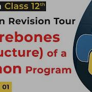 Barebones Of Python Program Functions In Python Class 12 Computer Science With Python 02