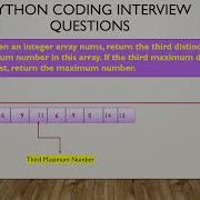 Leet Code 414 Third Maximum Number Python Coding Interview Question Python Leetcode