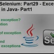 Java For Selenium Part29 Exception Handling In Java Part A
