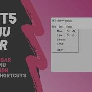 PyQt5 QMenuBar создание и использование панели меню с помощью PyQt5 и Qt Designer QMenuBar QMe