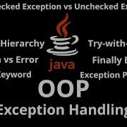 065 JAVA Exception Handling Finally Block Throws Keyword Checked Vs Unchecked Exception