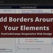 Add Borders Around Your Elements Basic CSS FreeCodeCamp Tutorial