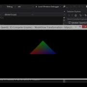 OpenGL Realize 3D Level Series The First Triangle