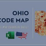 Ohio Zip Code Map In Excel Zip Codes List And Population Map