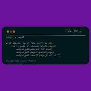 Python PikePDF Split PDF File