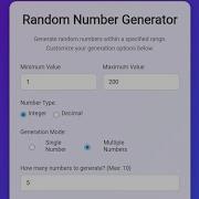 Random Number Generator In HTML CSS JavaScript Min Max Copy Auto Generate Frontend Project