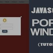 JavaScript Popup Window Popup Login Form