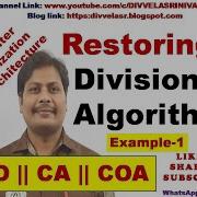 Division Algorithm Restoring Division Algorithm Flowchart For Restoring Division Algorithm