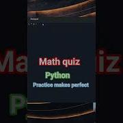 Python Math Quiz In 60 Seconds Quick Coding Practice Shorts