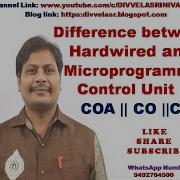 Difference Between Hardwired And Microprogrammed Control Unit Computer Organization CA CAO