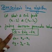 Bresenham S Line Algorithm CG Computer Graphics Lec 17 Bhanu Priya