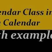 Calendar Class In Java With Examples