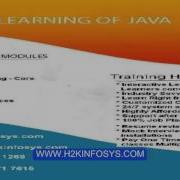 Java Tutorial For Beginners Java Programming Tutorial Java Training Java Basics H2KInfosys