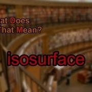 What Does Isosurface Mean