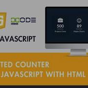 Animated Counter Using JavaScript With HTML CSS JavaScript Counter Animation