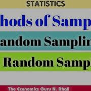 Methods Of Sampling Random Sampling And Non Random Sampling L Statistics