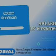 C Modern Splash Screen In Windows Forms