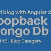Build Blog With Angular 2 Loopback Part 15 Blog Category
