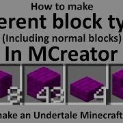 Undertale Minecraft MCreator Mod Episode 1 How To Make Different Block Types