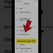 How To Account Sync Data Kaise ON Kare Redmi Smart Phone Spports Shorts Viral