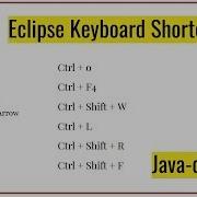 Eclipse Keyboard Shortcuts For Java Best Eclipse Keyboard Shortcut Eclipse Editor For Java